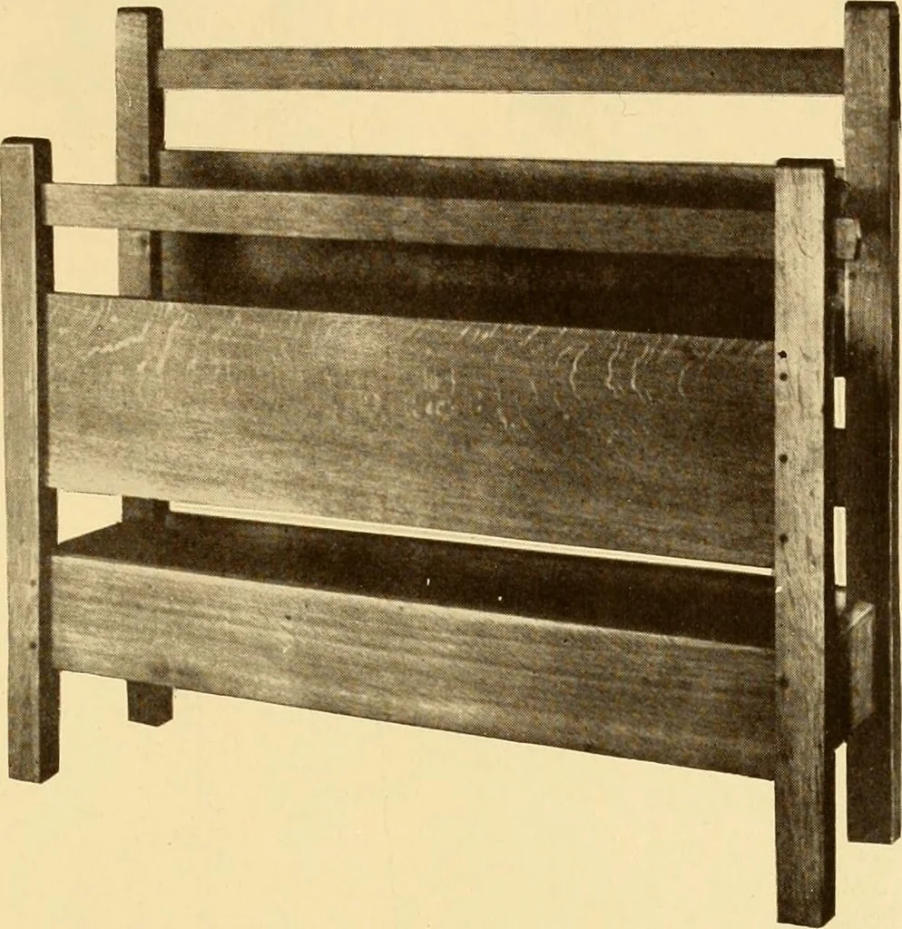 An illustration from Catalogue of Craftsman furniture made by Gustav Stickley at the Craftsman Workshops, Eastwood, N.Y., 1910, leaf 74