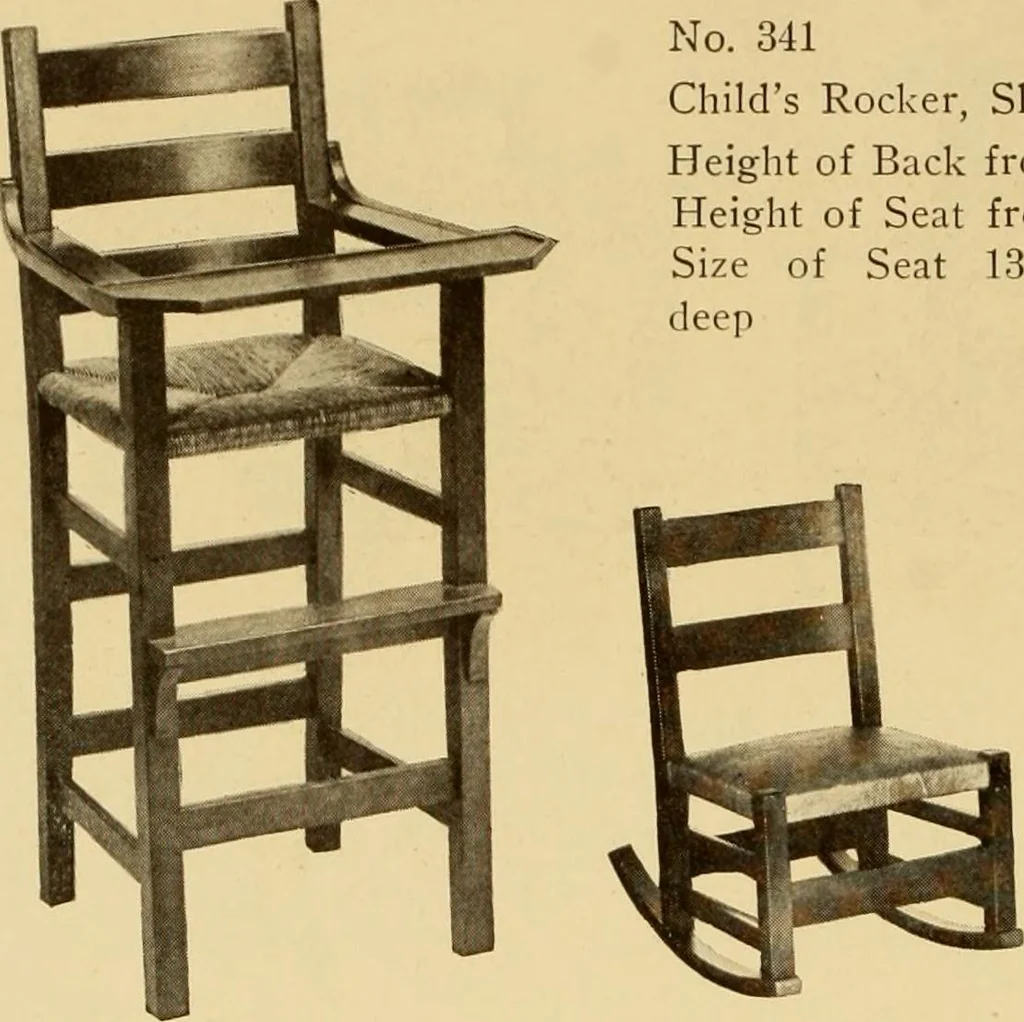 An illustration from Catalogue of Craftsman furniture made by Gustav Stickley at the Craftsman Workshops, Eastwood, N.Y., 1910, leaf 77