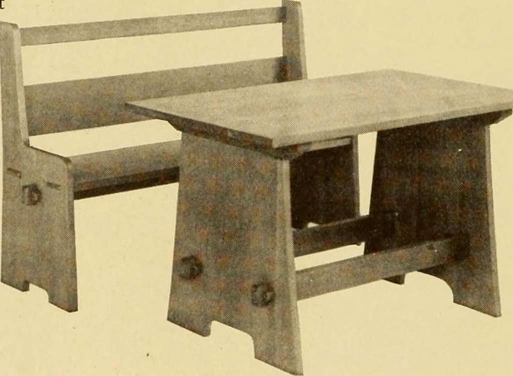 An illustration from Catalogue of Craftsman furniture made by Gustav Stickley at the Craftsman Workshops, Eastwood, N.Y., 1910, leaf 77