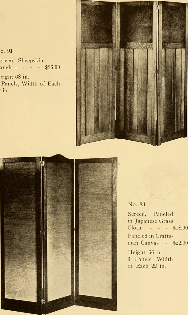 An illustration from Catalogue of Craftsman furniture made by Gustav Stickley at the Craftsman Workshops, Eastwood, N.Y., 1910, leaf 80