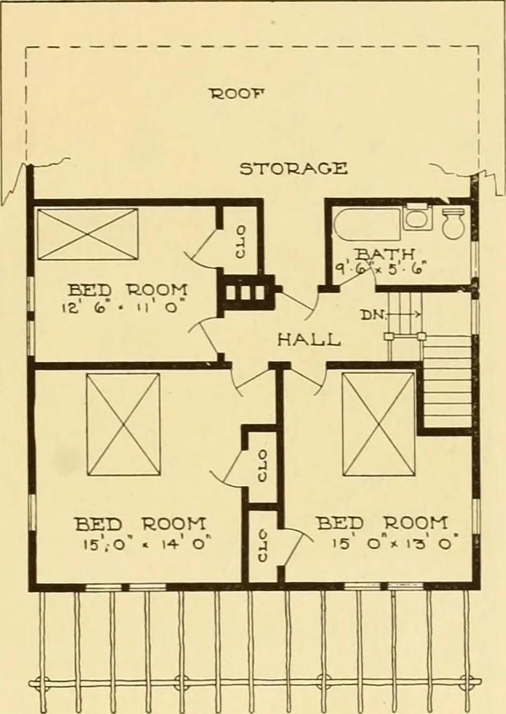An illustration from Catalogue of craftsman furniture made by Gustav Stickley at The Craftsman Workshops, Eastwood, N.Y., 1909, leaf 118
