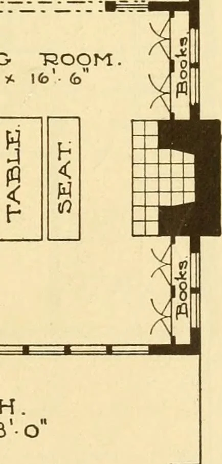 An illustration from Catalogue of craftsman furniture made by Gustav Stickley at The Craftsman Workshops, Eastwood, N.Y., 1909, leaf 120