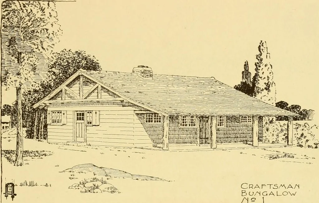 An illustration from Catalogue of craftsman furniture made by Gustav Stickley at The Craftsman Workshops, Eastwood, N.Y., 1909, leaf 122
