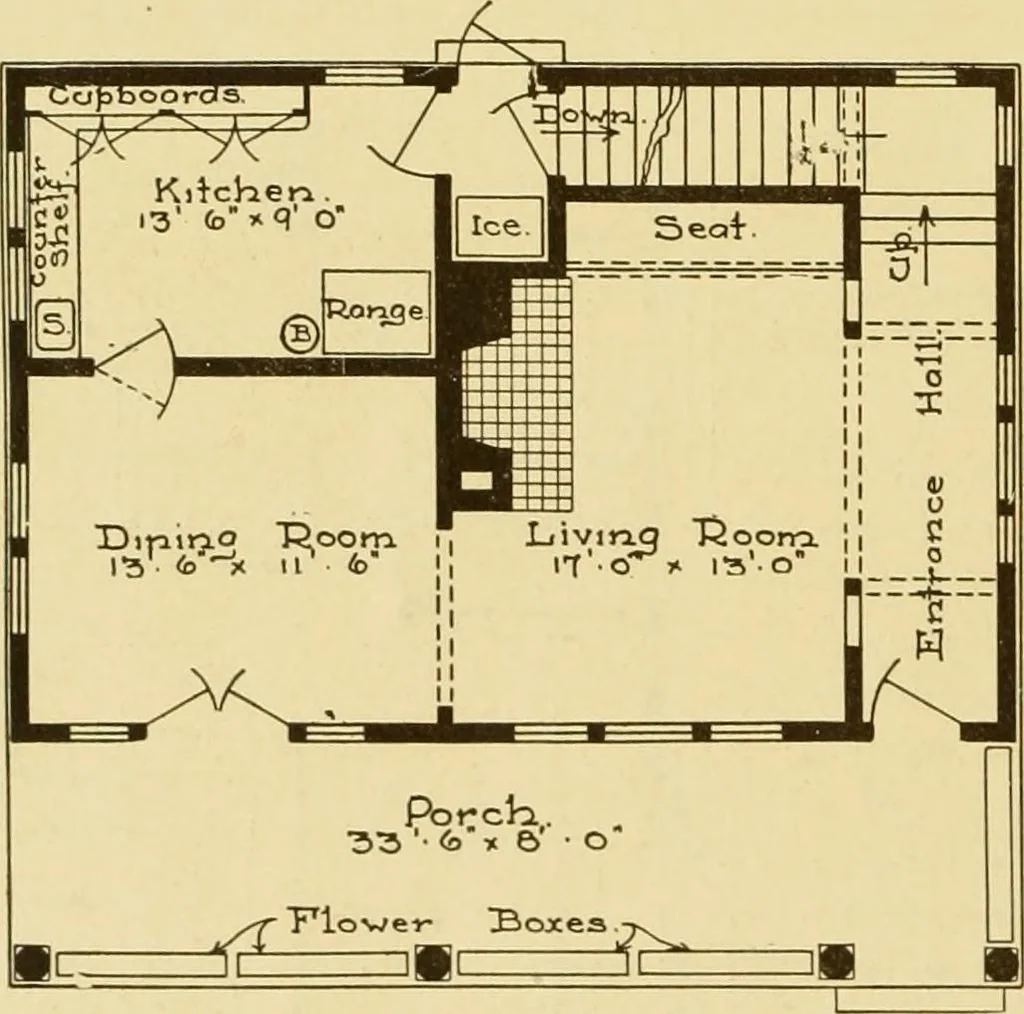 An illustration from Catalogue of craftsman furniture made by Gustav Stickley at The Craftsman Workshops, Eastwood, N.Y., 1909, leaf 125