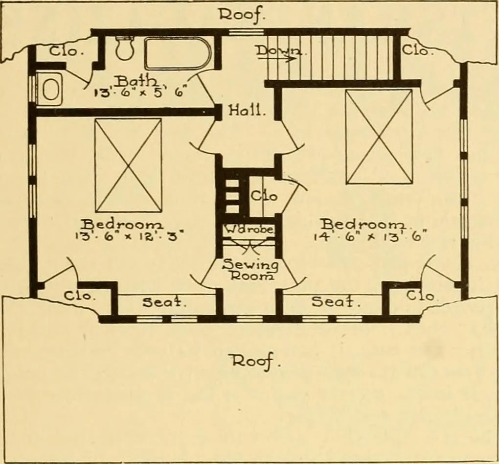 An illustration from Catalogue of craftsman furniture made by Gustav Stickley at The Craftsman Workshops, Eastwood, N.Y., 1909, leaf 126