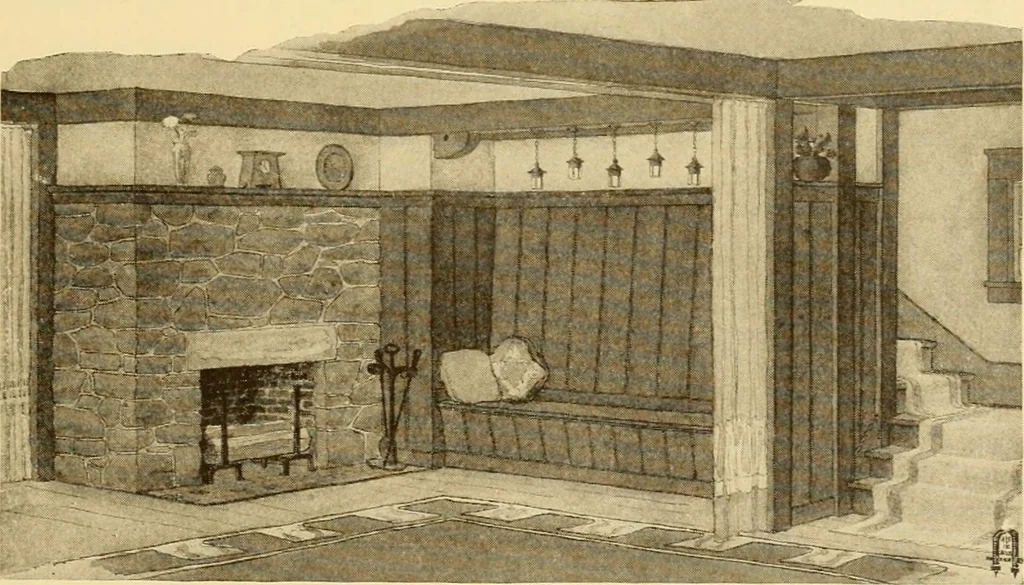 An illustration from Catalogue of craftsman furniture made by Gustav Stickley at The Craftsman Workshops, Eastwood, N.Y., 1909, leaf 126