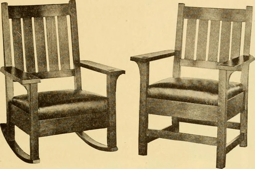 An illustration from Catalogue of craftsman furniture made by Gustav Stickley at The Craftsman Workshops, Eastwood, N.Y., 1909, leaf 16