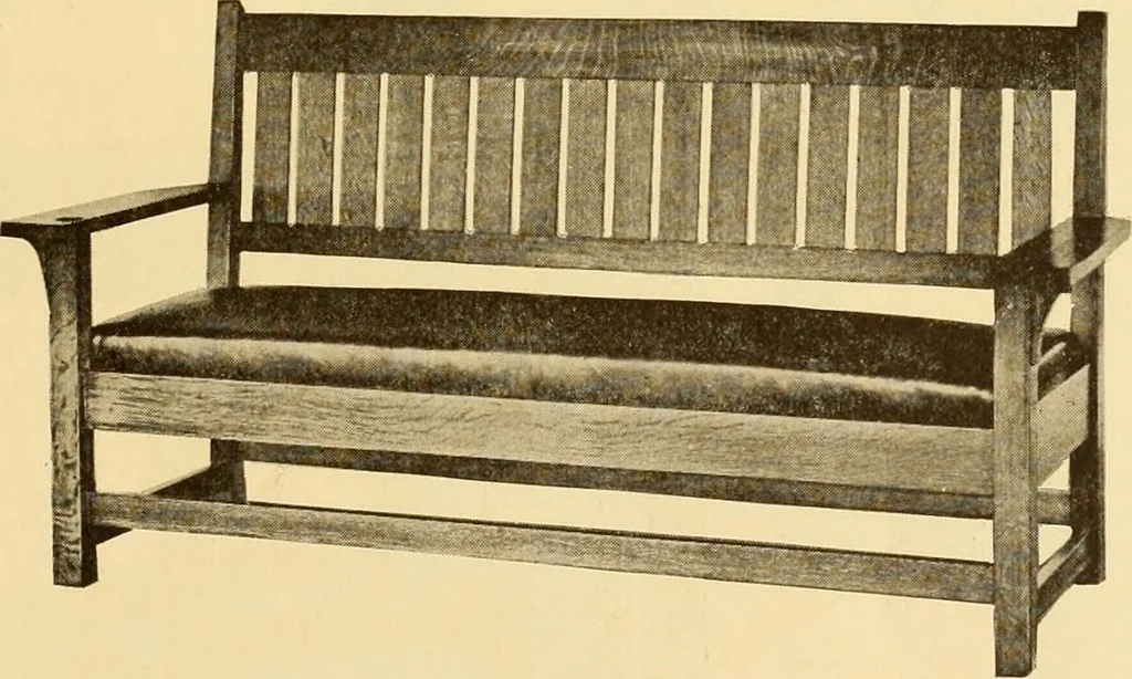 An illustration from Catalogue of craftsman furniture made by Gustav Stickley at The Craftsman Workshops, Eastwood, N.Y., 1909, leaf 16