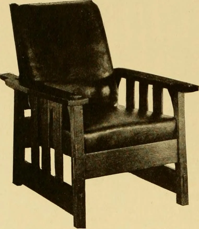 An illustration from Catalogue of craftsman furniture made by Gustav Stickley at The Craftsman Workshops, Eastwood, N.Y., 1909, leaf 17