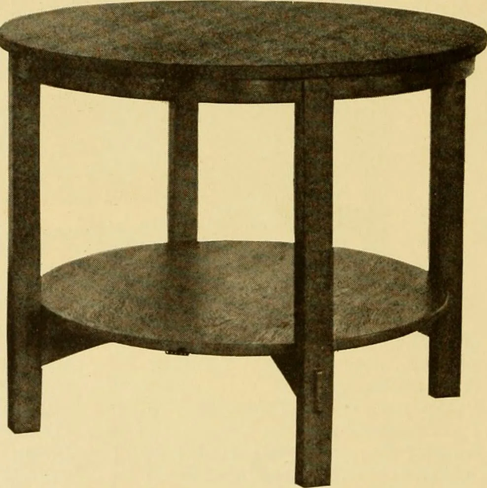 An illustration from Catalogue of craftsman furniture made by Gustav Stickley at The Craftsman Workshops, Eastwood, N.Y., 1909, leaf 17