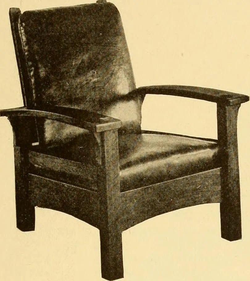 An illustration from Catalogue of craftsman furniture made by Gustav Stickley at The Craftsman Workshops, Eastwood, N.Y., 1909, leaf 18
