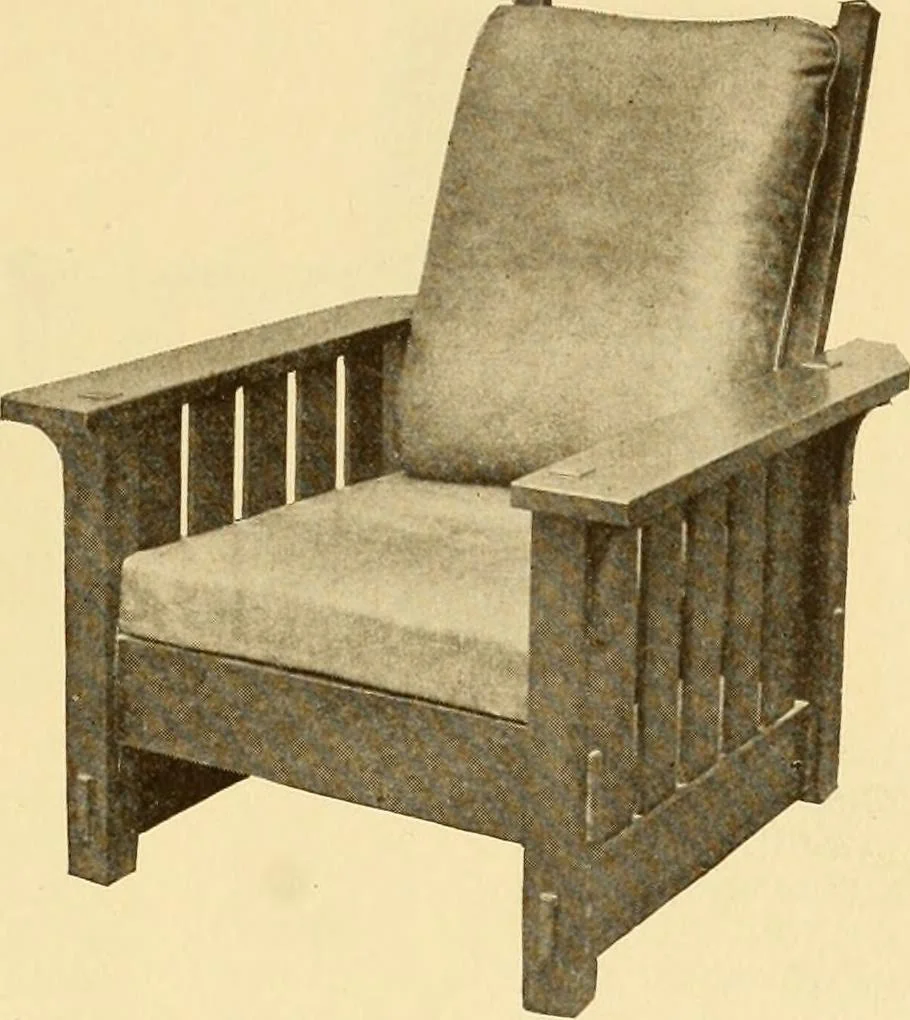 An illustration from Catalogue of craftsman furniture made by Gustav Stickley at The Craftsman Workshops, Eastwood, N.Y., 1909, leaf 20