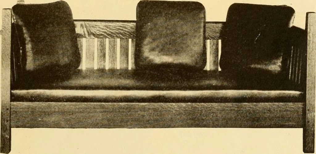 An illustration from Catalogue of craftsman furniture made by Gustav Stickley at The Craftsman Workshops, Eastwood, N.Y., 1909, leaf 22