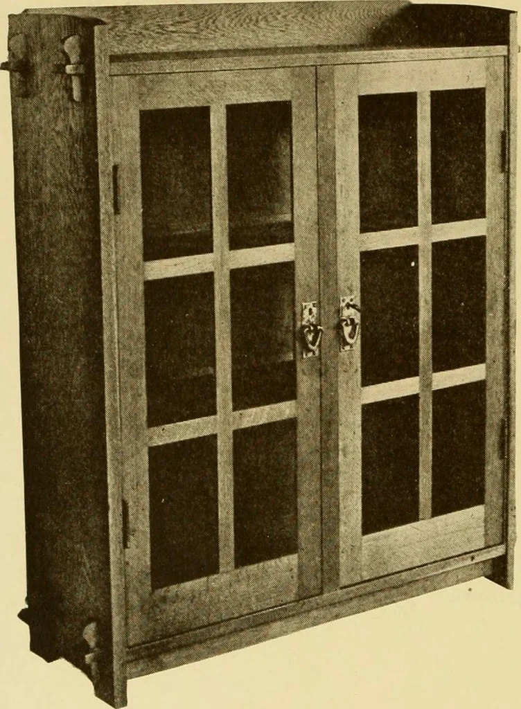 An illustration from Catalogue of craftsman furniture made by Gustav Stickley at The Craftsman Workshops, Eastwood, N.Y., 1909, leaf 23