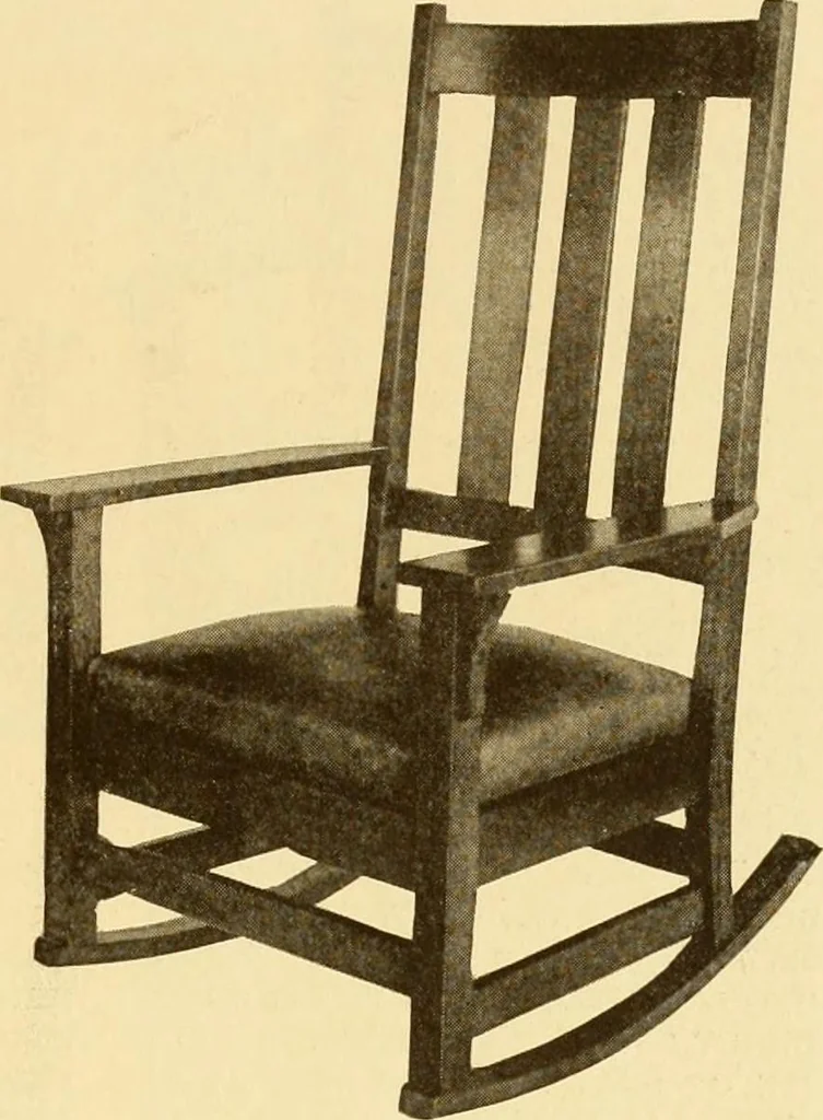 An illustration from Catalogue of craftsman furniture made by Gustav Stickley at The Craftsman Workshops, Eastwood, N.Y., 1909, leaf 24