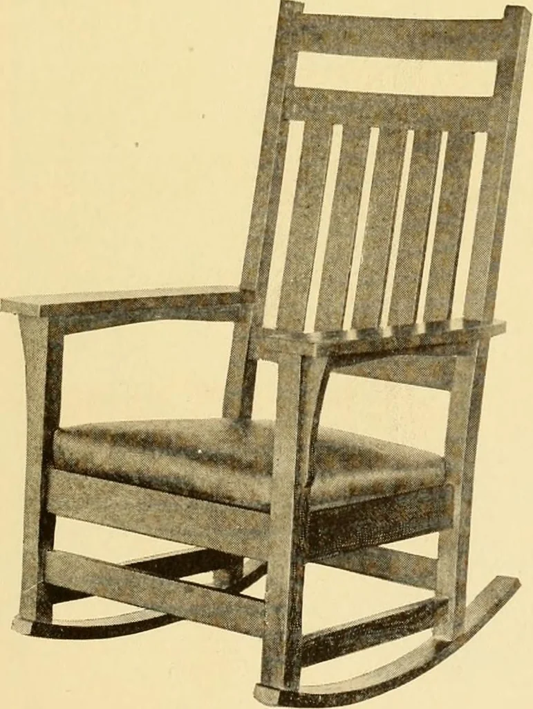 An illustration from Catalogue of craftsman furniture made by Gustav Stickley at The Craftsman Workshops, Eastwood, N.Y., 1909, leaf 24