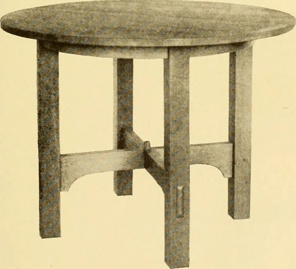 An illustration from Catalogue of craftsman furniture made by Gustav Stickley at The Craftsman Workshops, Eastwood, N.Y., 1909, leaf 32