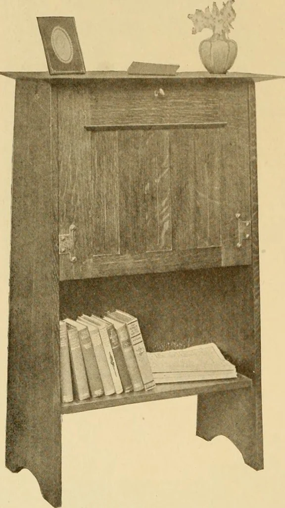 An illustration from Catalogue of craftsman furniture made by Gustav Stickley at The Craftsman Workshops, Eastwood, N.Y., 1909, leaf 35