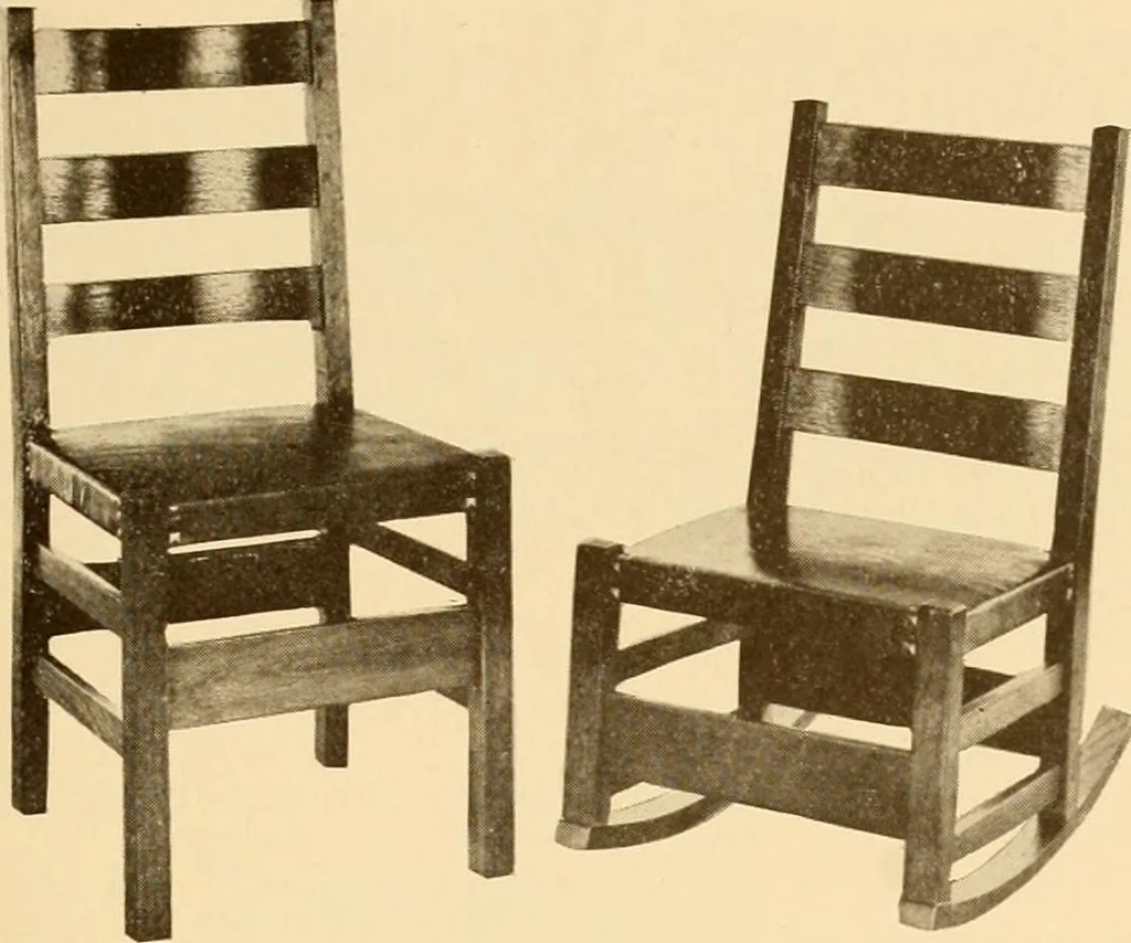 An illustration from Catalogue of craftsman furniture made by Gustav Stickley at The Craftsman Workshops, Eastwood, N.Y., 1909, leaf 38
