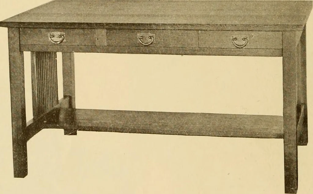 An illustration from Catalogue of craftsman furniture made by Gustav Stickley at The Craftsman Workshops, Eastwood, N.Y., 1909, leaf 41