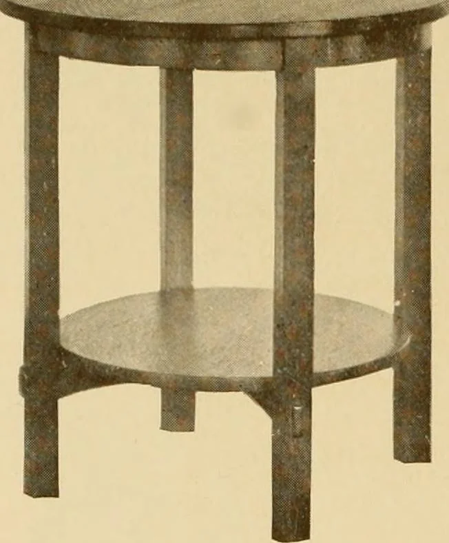 An illustration from Catalogue of craftsman furniture made by Gustav Stickley at The Craftsman Workshops, Eastwood, N.Y., 1909, leaf 43