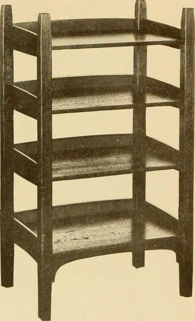An illustration from Catalogue of craftsman furniture made by Gustav Stickley at The Craftsman Workshops, Eastwood, N.Y., 1909, leaf 45
