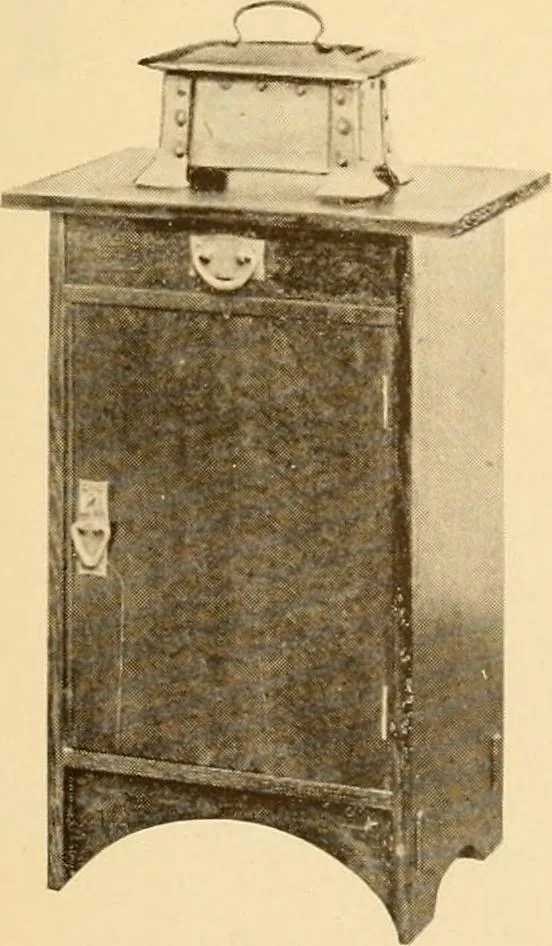 An illustration from Catalogue of craftsman furniture made by Gustav Stickley at The Craftsman Workshops, Eastwood, N.Y., 1909, leaf 46
