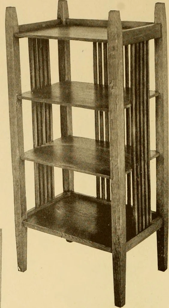 An illustration from Catalogue of craftsman furniture made by Gustav Stickley at The Craftsman Workshops, Eastwood, N.Y., 1909, leaf 47