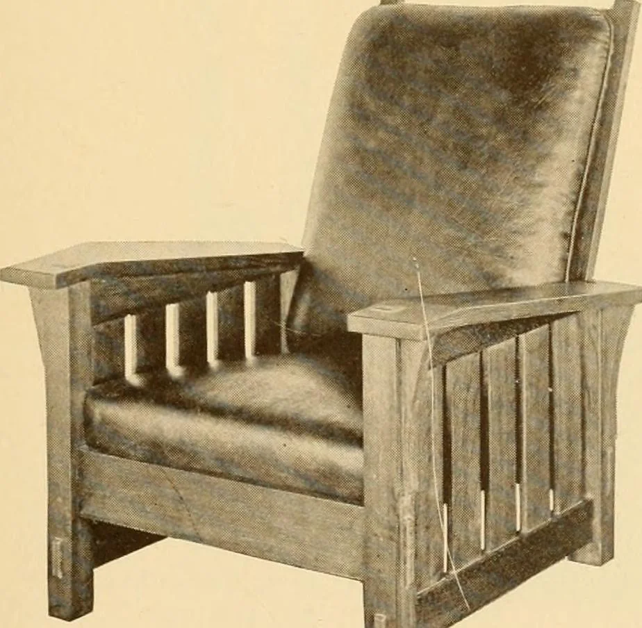An illustration from Catalogue of craftsman furniture made by Gustav Stickley at The Craftsman Workshops, Eastwood, N.Y., 1909, leaf 48