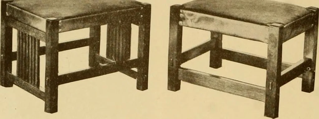 An illustration from Catalogue of craftsman furniture made by Gustav Stickley at The Craftsman Workshops, Eastwood, N.Y., 1909, leaf 49