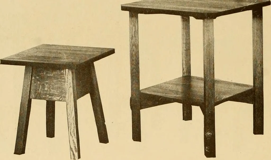 An illustration from Catalogue of craftsman furniture made by Gustav Stickley at The Craftsman Workshops, Eastwood, N.Y., 1909, leaf 51