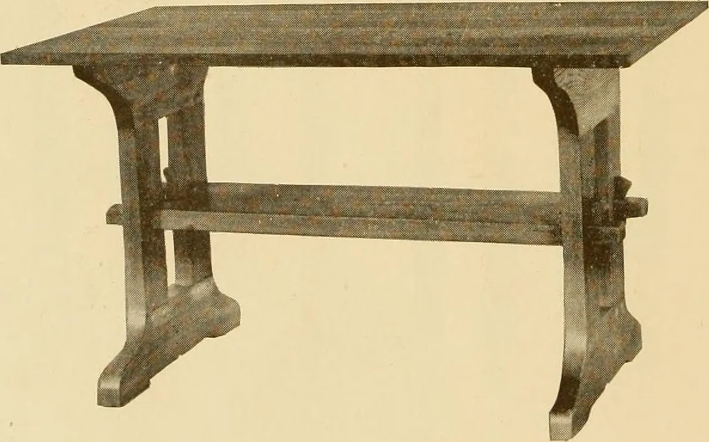 An illustration from Catalogue of craftsman furniture made by Gustav Stickley at The Craftsman Workshops, Eastwood, N.Y., 1909, leaf 51