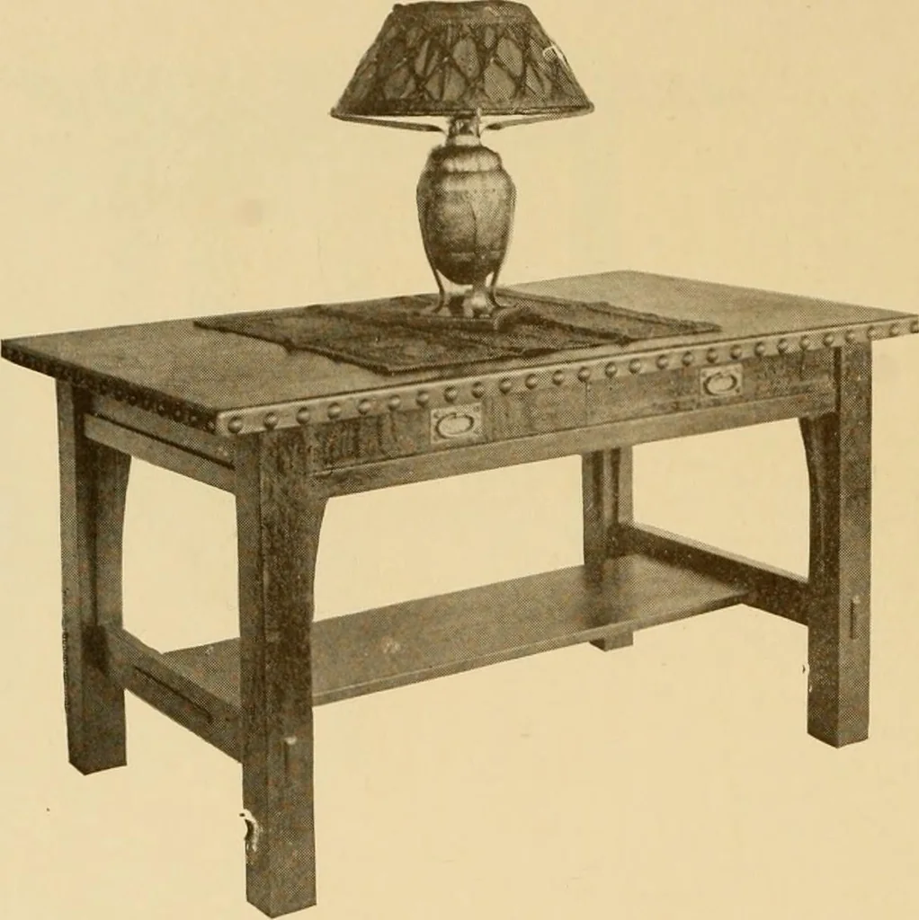 An illustration from Catalogue of craftsman furniture made by Gustav Stickley at The Craftsman Workshops, Eastwood, N.Y., 1909, leaf 55