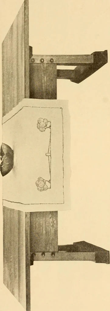 An illustration from Catalogue of craftsman furniture made by Gustav Stickley at The Craftsman Workshops, Eastwood, N.Y., 1909, leaf 58