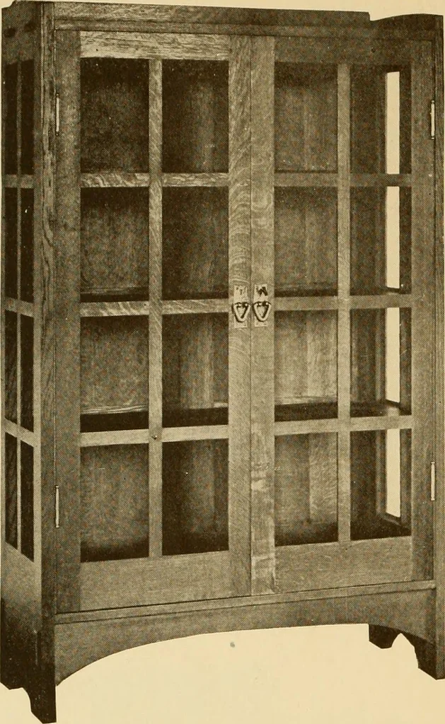 An illustration from Catalogue of craftsman furniture made by Gustav Stickley at The Craftsman Workshops, Eastwood, N.Y., 1909, leaf 61
