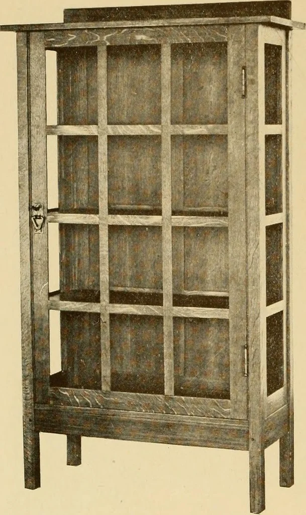 An illustration from Catalogue of craftsman furniture made by Gustav Stickley at The Craftsman Workshops, Eastwood, N.Y., 1909, leaf 63