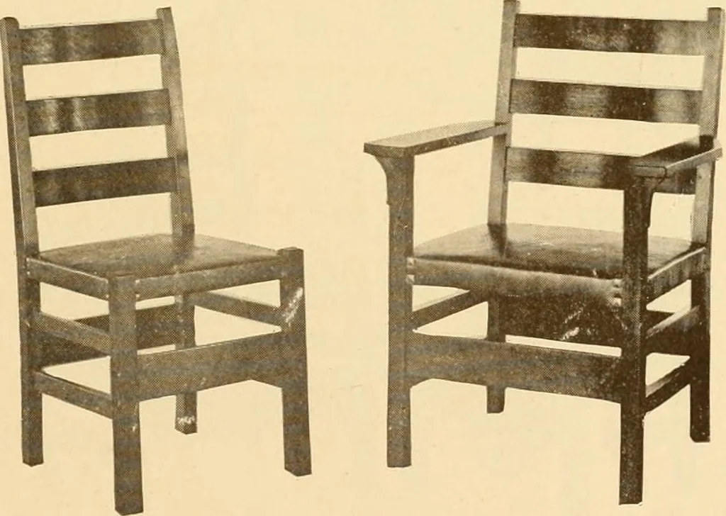 An illustration from Catalogue of craftsman furniture made by Gustav Stickley at The Craftsman Workshops, Eastwood, N.Y., 1909, leaf 64