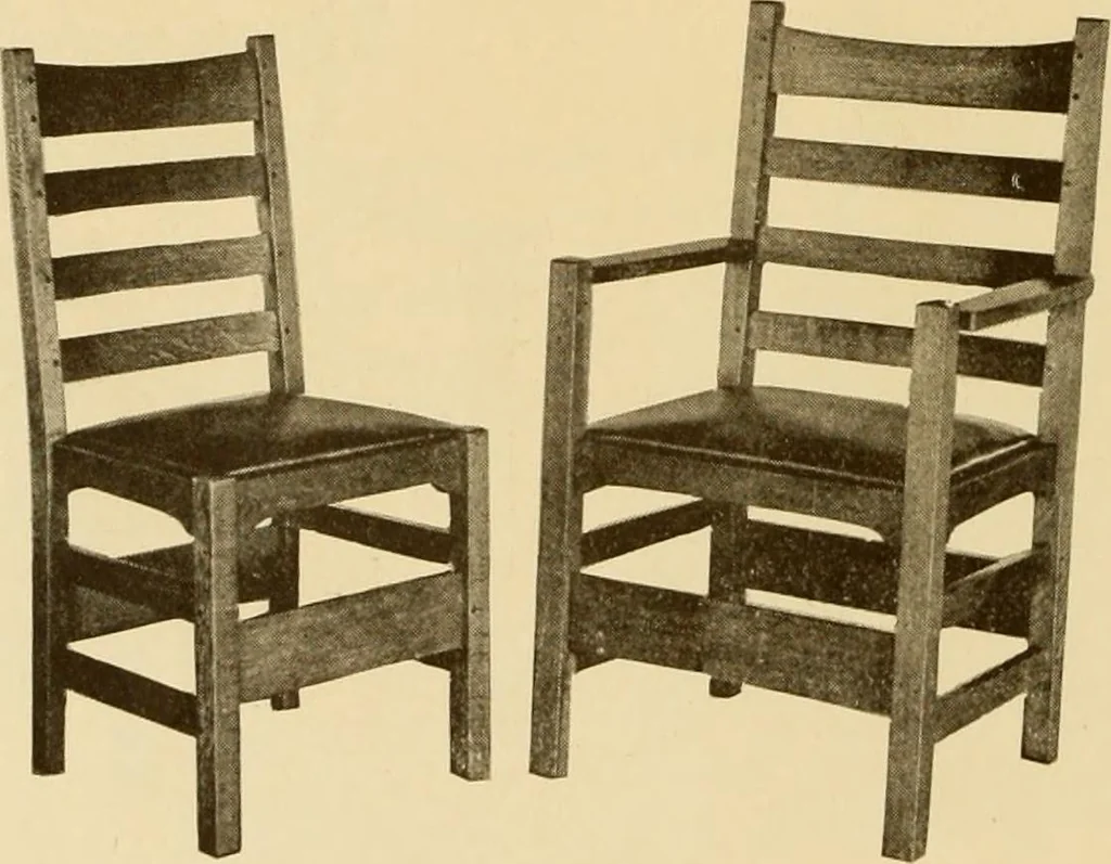 An illustration from Catalogue of craftsman furniture made by Gustav Stickley at The Craftsman Workshops, Eastwood, N.Y., 1909, leaf 65