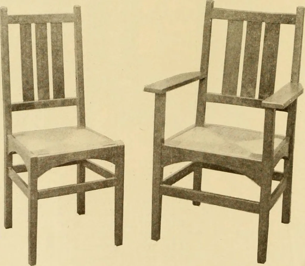 An illustration from Catalogue of craftsman furniture made by Gustav Stickley at The Craftsman Workshops, Eastwood, N.Y., 1909, leaf 67