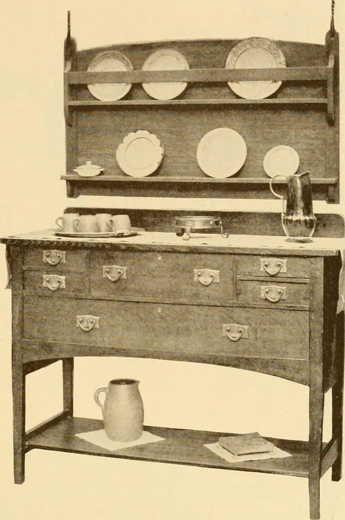 An illustration from Catalogue of craftsman furniture made by Gustav Stickley at The Craftsman Workshops, Eastwood, N.Y., 1909, leaf 68