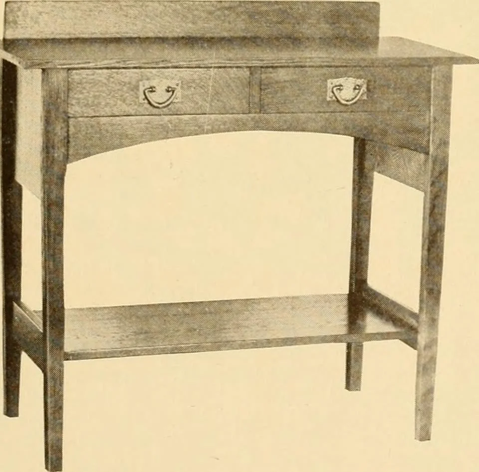 An illustration from Catalogue of craftsman furniture made by Gustav Stickley at The Craftsman Workshops, Eastwood, N.Y., 1909, leaf 68