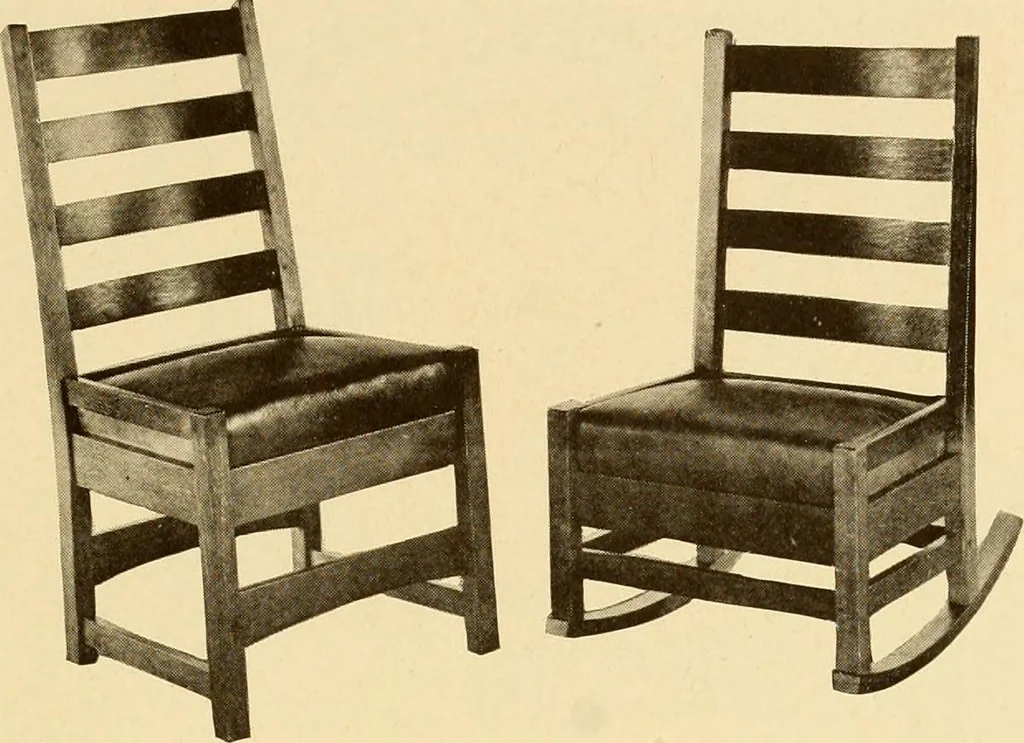 An illustration from Catalogue of craftsman furniture made by Gustav Stickley at The Craftsman Workshops, Eastwood, N.Y., 1909, leaf 70