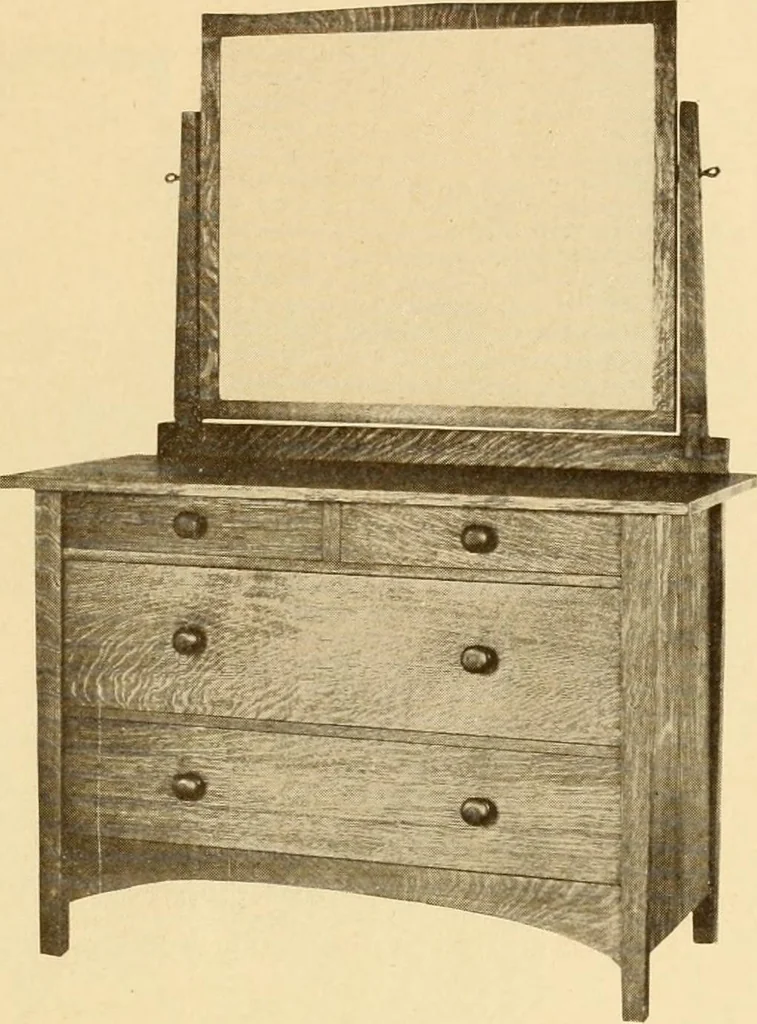 An illustration from Catalogue of craftsman furniture made by Gustav Stickley at The Craftsman Workshops, Eastwood, N.Y., 1909, leaf 72