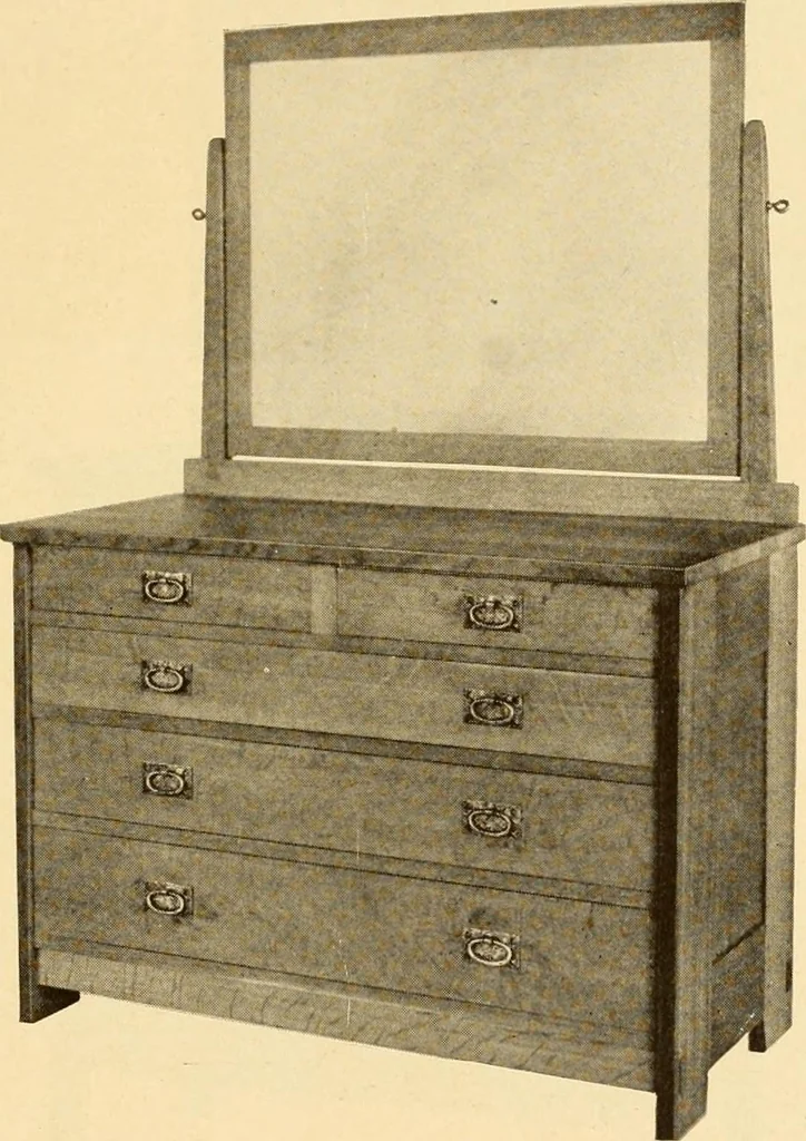 An illustration from Catalogue of craftsman furniture made by Gustav Stickley at The Craftsman Workshops, Eastwood, N.Y., 1909, leaf 74