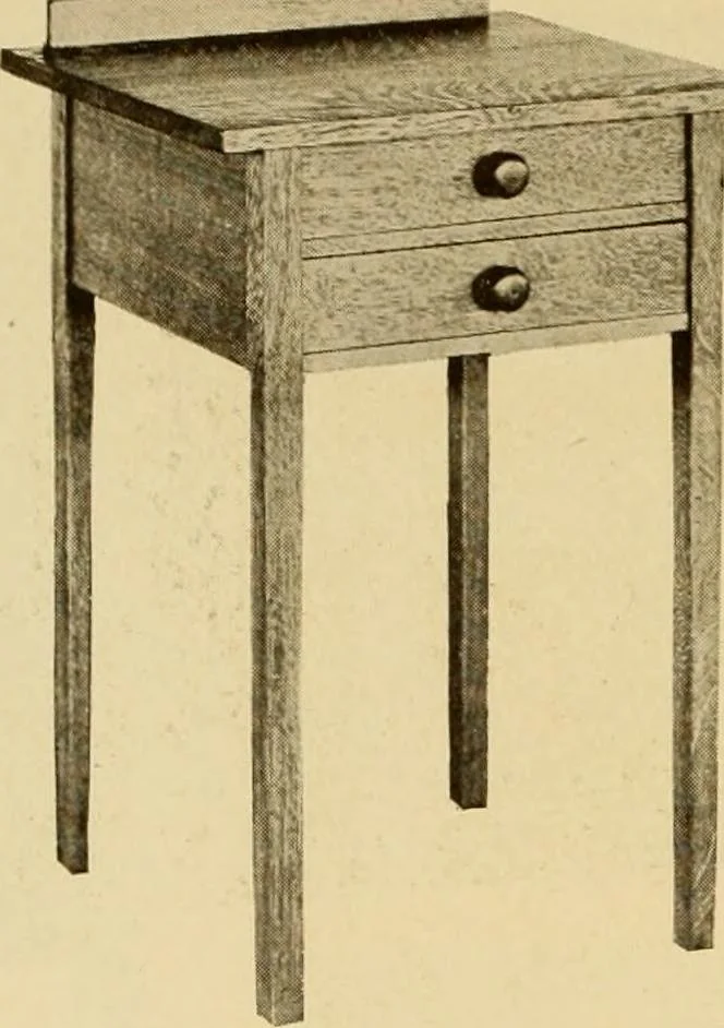 An illustration from Catalogue of craftsman furniture made by Gustav Stickley at The Craftsman Workshops, Eastwood, N.Y., 1909, leaf 77