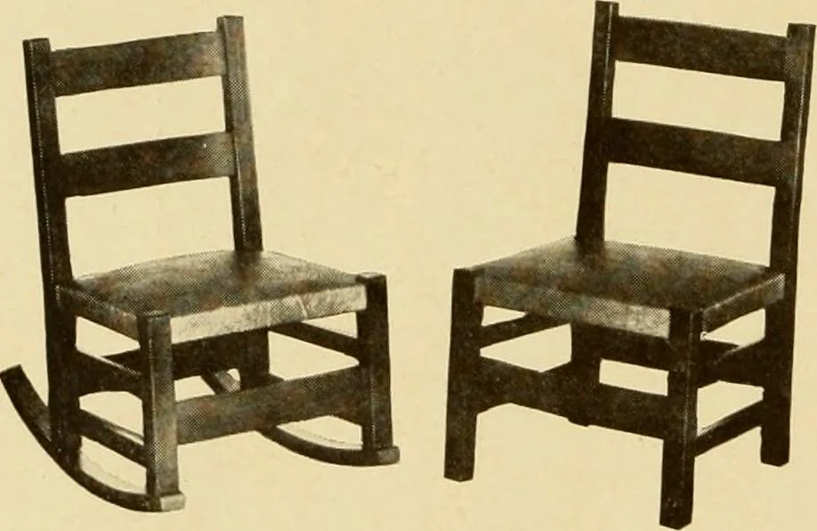 An illustration from Catalogue of craftsman furniture made by Gustav Stickley at The Craftsman Workshops, Eastwood, N.Y., 1909, leaf 81