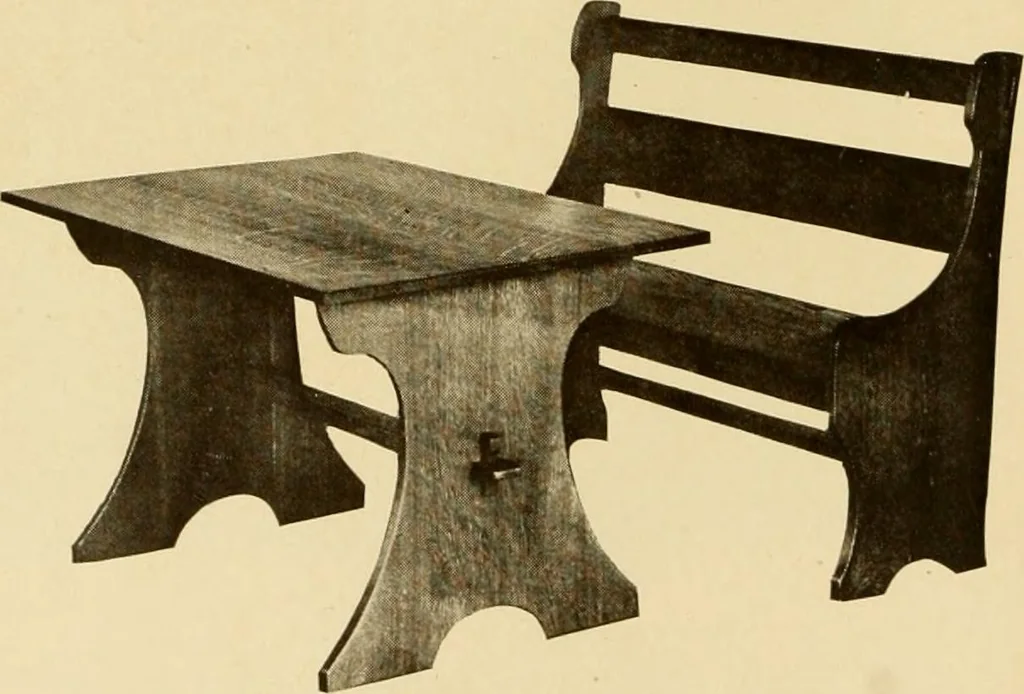 An illustration from Catalogue of craftsman furniture made by Gustav Stickley at The Craftsman Workshops, Eastwood, N.Y., 1909, leaf 81