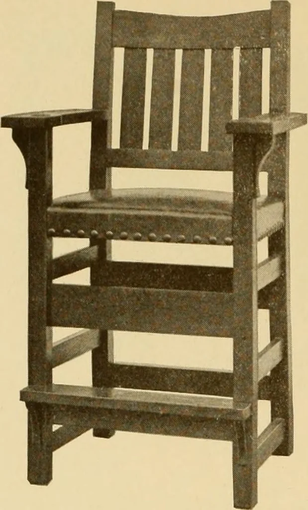An illustration from Catalogue of craftsman furniture made by Gustav Stickley at The Craftsman Workshops, Eastwood, N.Y., 1909, leaf 87