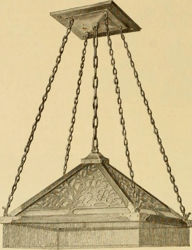 An illustration from Catalogue of craftsman furniture made by Gustav Stickley at The Craftsman Workshops, Eastwood, N.Y., 1909, leaf 97