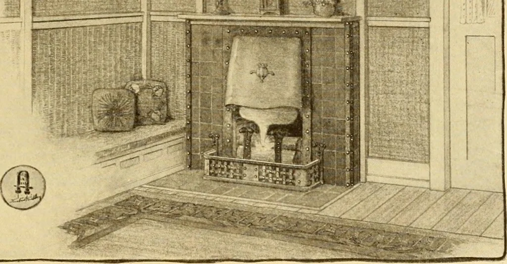 An illustration from Catalogue of craftsman furniture made by Gustav Stickley at The Craftsman Workshops, Eastwood, N.Y., 1909, leaf 98